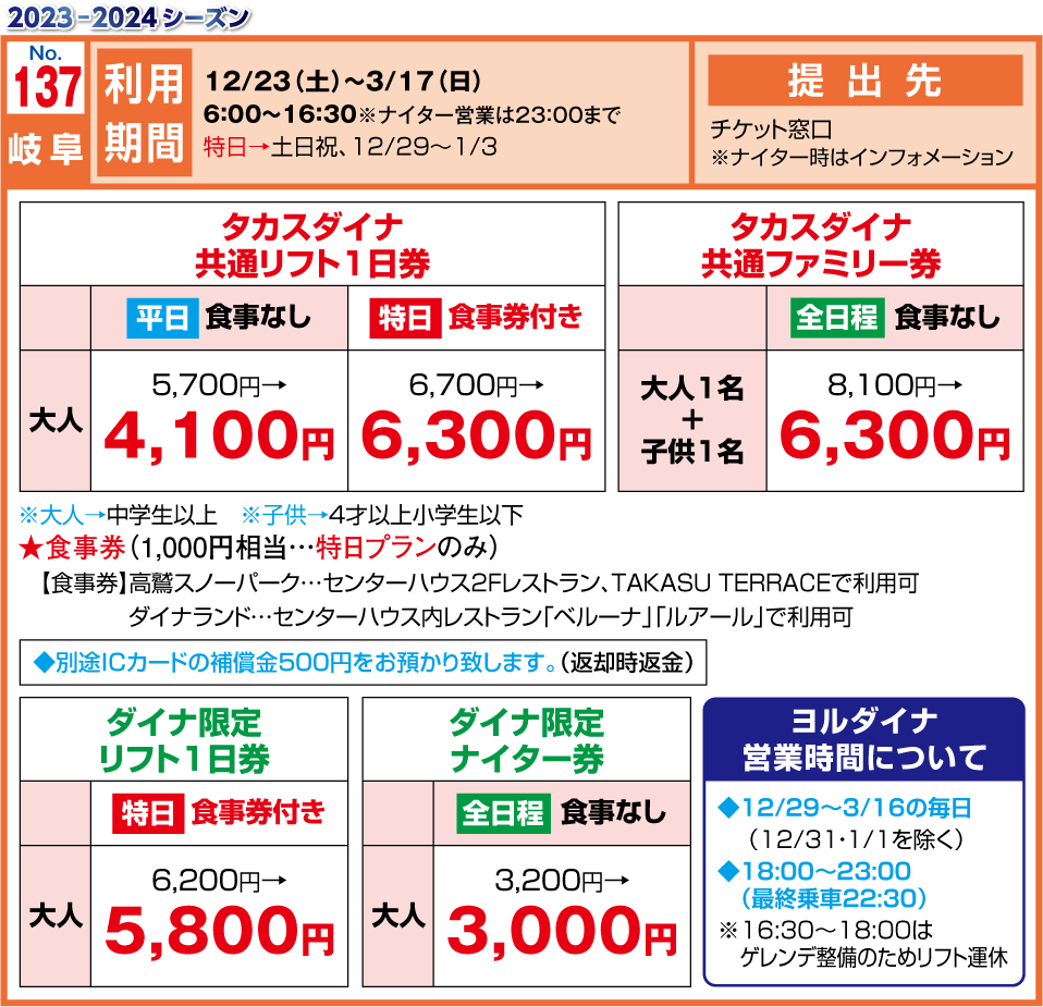 3000円 【GINGER掲載商品】 リフト券