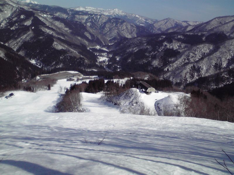 スキー場全体の景色