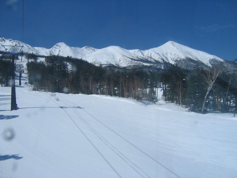 継子岳～摩利支天山を望む