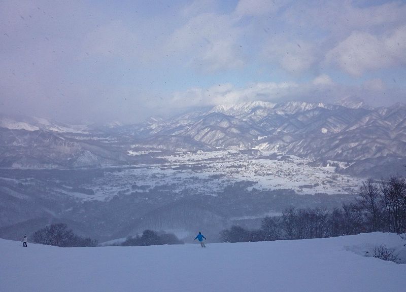 やっと雪にありつけました。